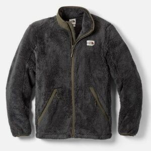 Men’s North Face Campshire Fleece Full Zip Jacket in Asphault/Taupe Green